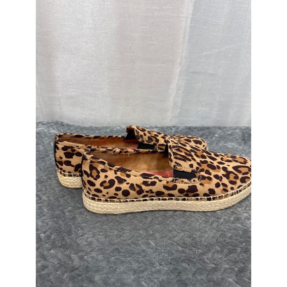 Dr. Scholls Leopard Print Espadrille Slip-On Sneakers BE Energized Foam Tan 8.5M - Picture 3 of 8